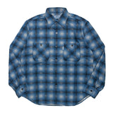 COTTON PRINT SHIRT / BLUE