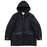 WOOL MARINE PARKA / BLACK