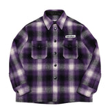 OMBRE CHECK JACKET / PURPLE CHECK