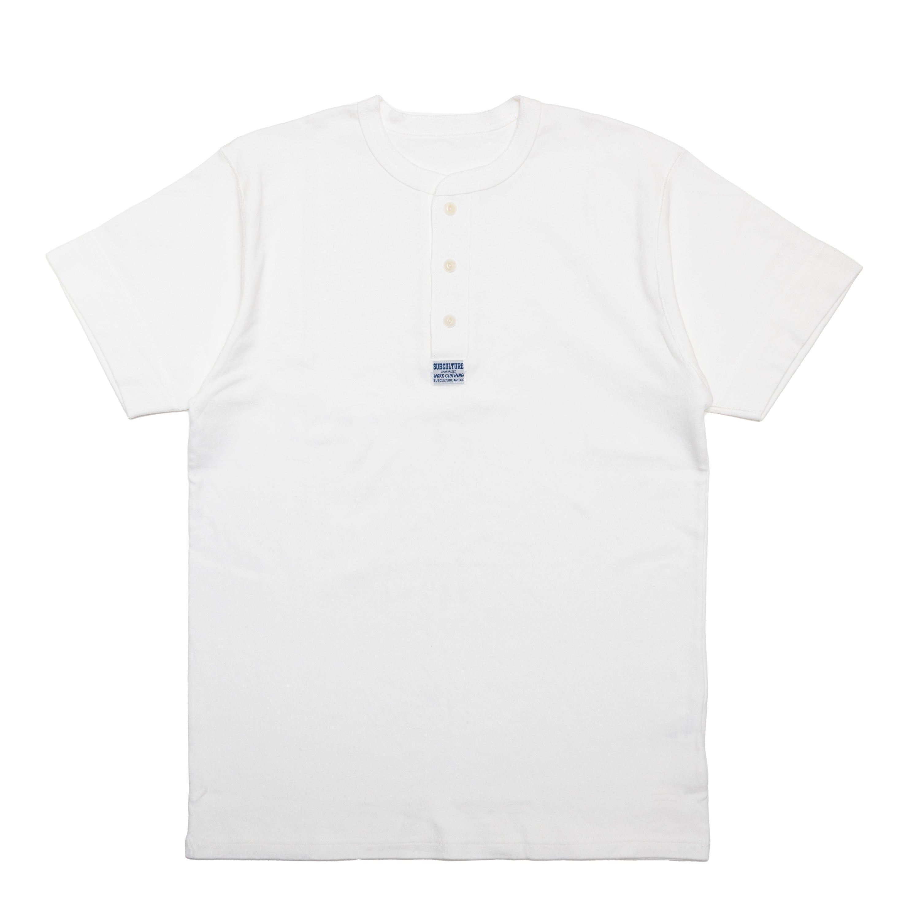 HENLEYNECK T-SHIRT / WHITE – SC WEB STORE