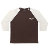TWINEAGLE RAGLANLONGSLEEVE T-SHIRT / BROWN