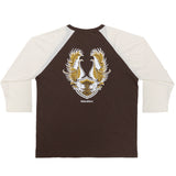 TWINEAGLE RAGLANLONGSLEEVE T-SHIRT / BROWN