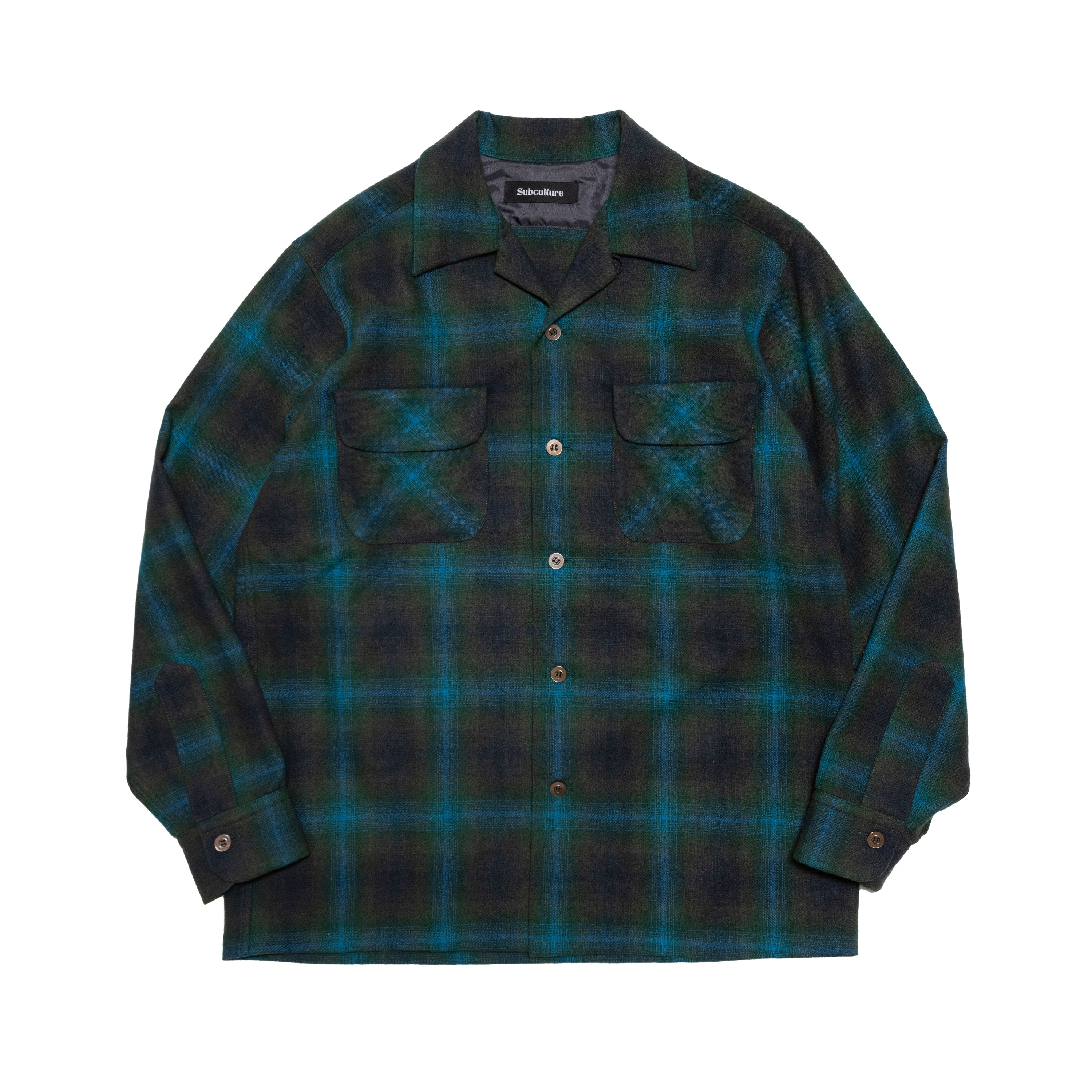 subculture WOOL CHECK SHIRT / GREENサブカルチャー