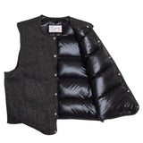 BEACH CLOTH DOWNVEST / BLACK