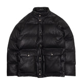 DEERSKIN LEATHER DOWN / BLACK