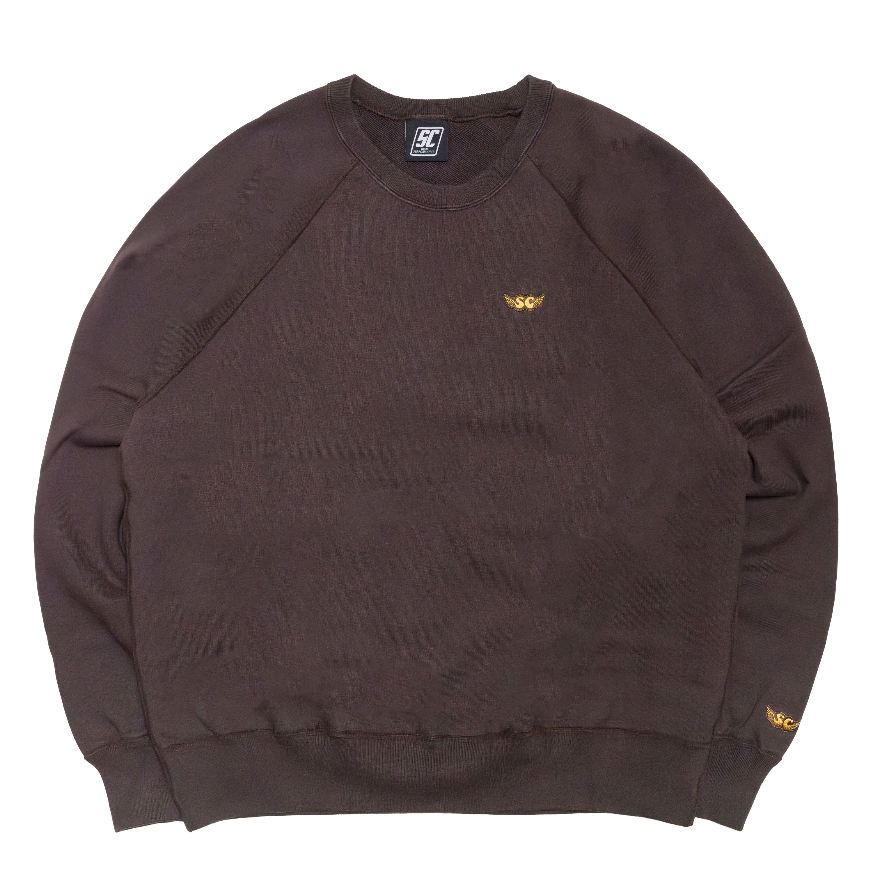 CREW NECK（TYLER WARREN LOGO）/ BROWN – SC WEB STORE