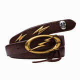 【受注生産】EARLY NARROW BELT BRASS / LIGHTNING BOLT & SKULL STUDDED