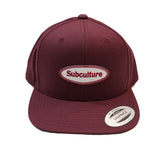 SUBCULTURE SNAPBACKCAP/ BURGUNDY