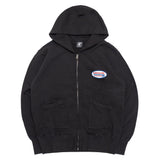 SWEAT ZIP HOODIE / BLACK