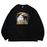 EAGLE&SNAKE LONGSLEEVE T-SHIRT / BLACK
