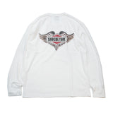 FEATHER EMBLEM LONGSLEEVE T-SHIRT / WHITE