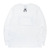 SKULL HORN LONGSLEEVE T-SHIRT / WHITE