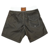 NYLON SURF SHORTS / OLIVE×WHITE