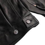 S07XX CALFSKIN LEATHER JACKET(IRON) / BLACK
