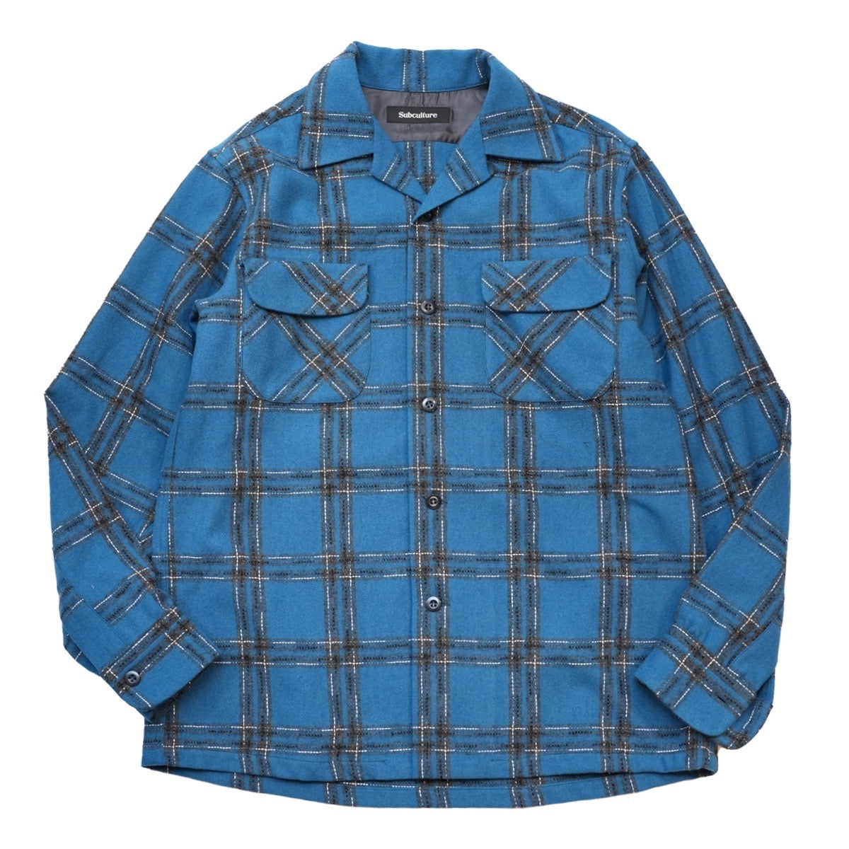 subculture  OMBRE CHECK SHIRT / BLUE