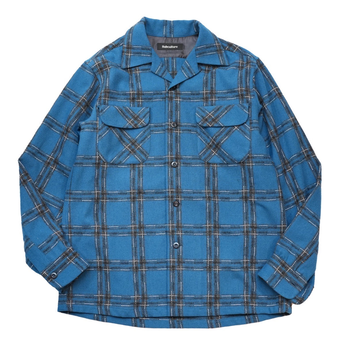 subculture WOOL CHECK SHIRT / GREENサブカルチャー