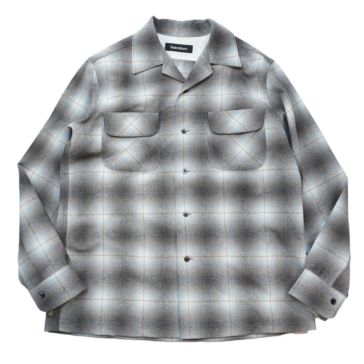 Subculture WOOL CHECK SHIRT IVORY木村拓哉