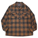 WOOL CHECK SHIRT / BROWN