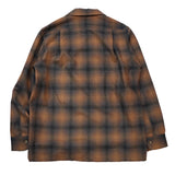 WOOL CHECK SHIRT / BROWN