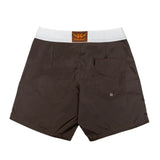 NYLON SURF SHORTS / OLIVE×WHITE