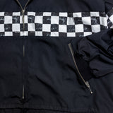 CHECKERED FLAG T/C HOODIE / BLACK