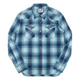 SHORT SKULL SHIRT / BLUE