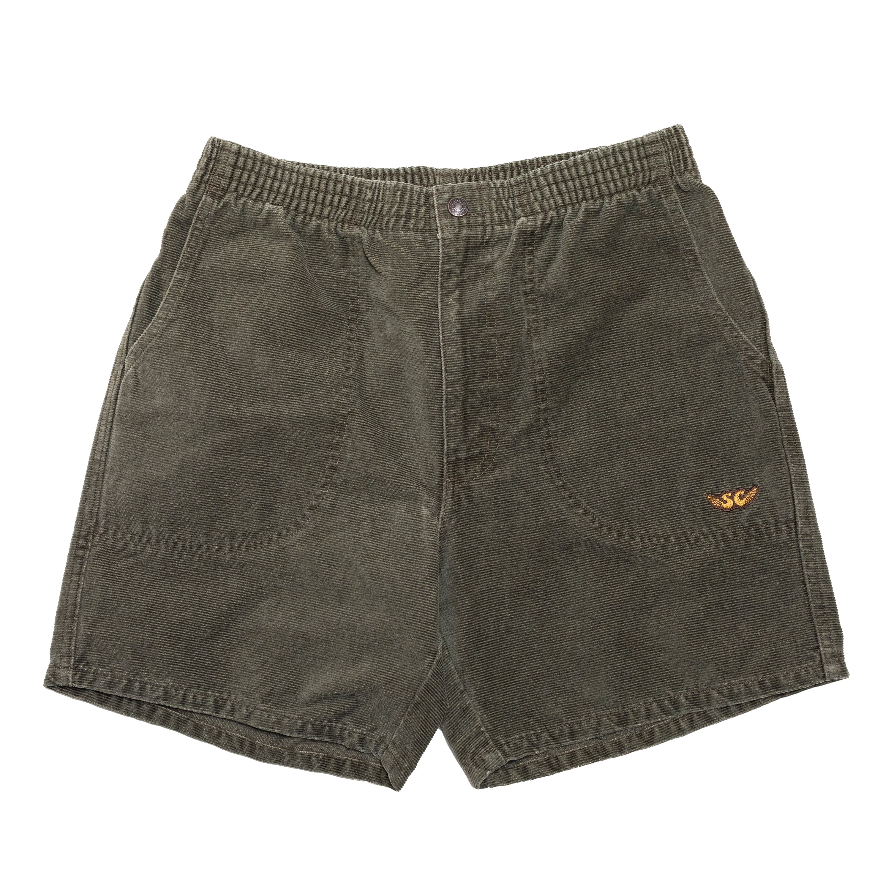 SURFERS CORDUROY SHORTS / OLIVE – SC WEB STORE