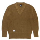 S-1V-NECK KNIT / OLIVE
