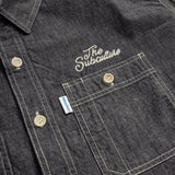 CHAMBRAY SHIRT / BLACK×IVORY刺繍