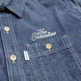 CHAMBRAY SHIRT / INDIGO×IVORY刺繍