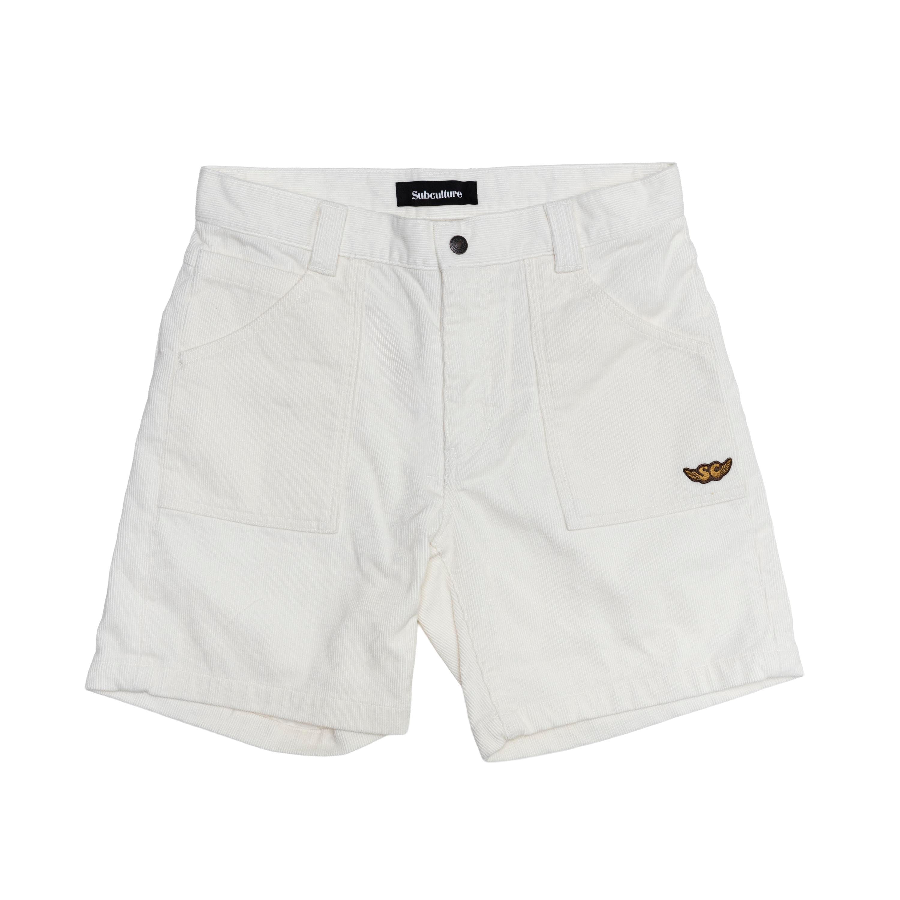 2026 CORDUROY SHORTS / OFF WHITE – SC WEB STORE