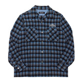 WOOL CHECK SHIRT / SHADOW CHECK BLUE