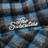 WOOL CHECK SHIRT / SHADOW CHECK BLUE