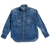 SKULLTAG DENIM WESTERN SHIRT / INDIGO