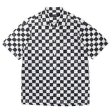 CHECKERED FLAG SHIRT / BLACK×WHITE