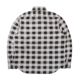 BLOCK CHECK SHIRT / BLACK