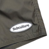 NYLON SURF SHORTS / OLIVE