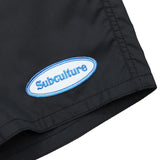 NYLON SURF SHORTS / BLACK