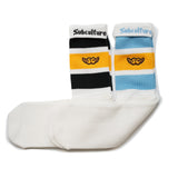 SC 2PACK SKATE SOX / YELLOW×BLACK YELLOW×LIGHTBLUE