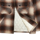 OMBRE CHECK WOOLJACKET / BROWN