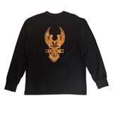 GENUINE LEATHER LONGSLEEVE T-SHIRT/BLACK