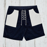 CORDUROY SURF SHORTS / NAVY×WHITE
