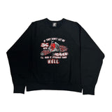 DEVIL CREW NECK SWEAT /BLACK