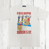 FREEDOM Tshirts type-v body / GRAYBEIGE