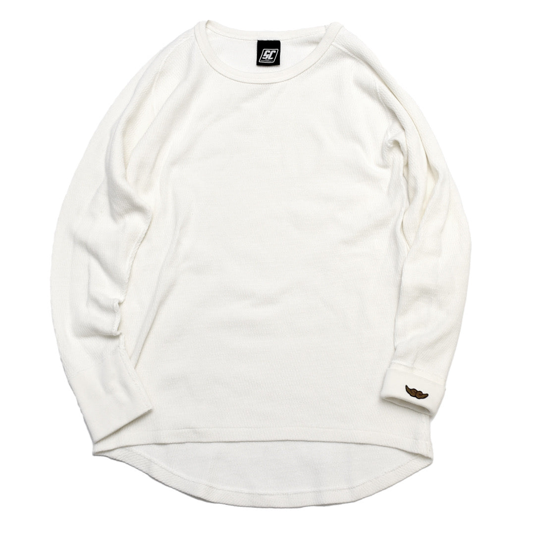 THERMAL LONGSLEEVE T-SHIRT/OFF WHITE – SC WEB STORE