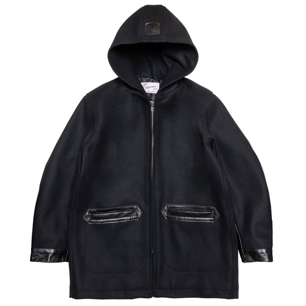 WOOL MARINE PARKA / BLACK