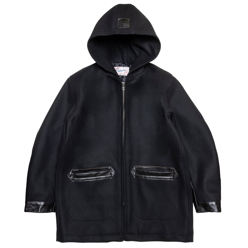WOOL MARINE PARKA / BLACK