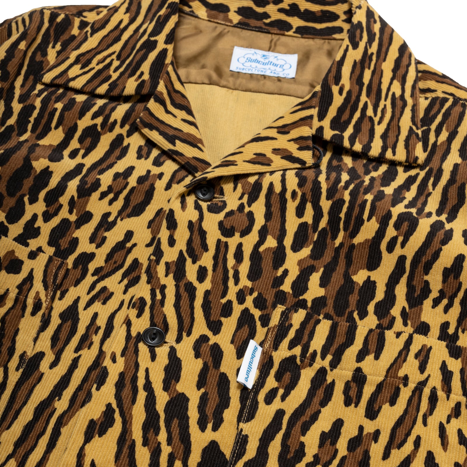 LEOPARD CORDUROY SHIRT / MULTI – SC WEB STORE