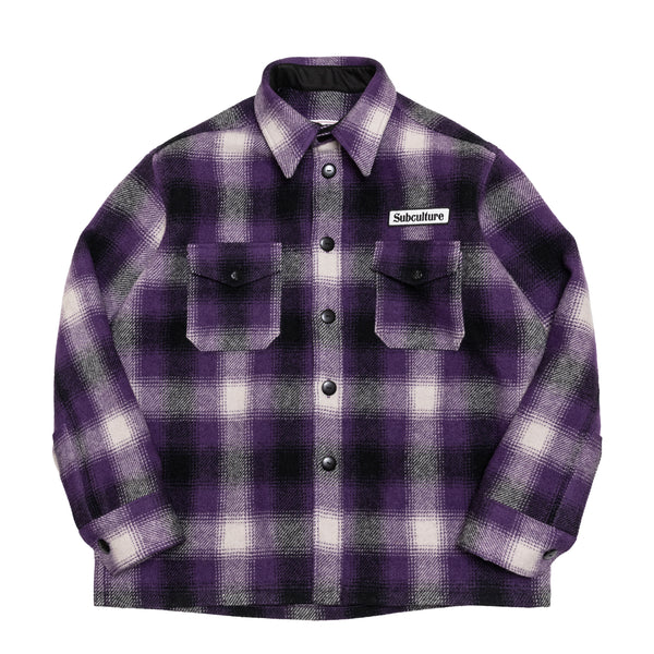 OMBRE CHECK JACKET / PURPLE CHECK – SC WEB STORE