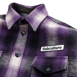 OMBRE CHECK JACKET / PURPLE CHECK